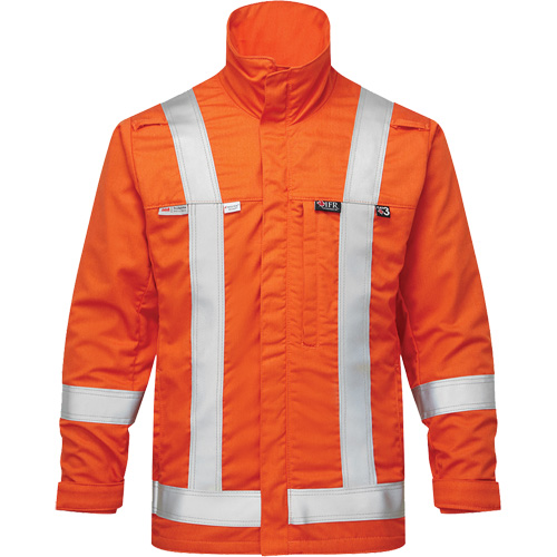 Veste aviateur d'&eacute;t&eacute; Skyline UltraSoft 7 oz., Grand, Orange haute visibilit&eacute; Distribution Industrielle GC
