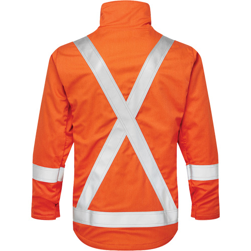 Veste aviateur d'&eacute;t&eacute; Skyline UltraSoft 7 oz., Grand, Orange haute visibilit&eacute; Distribution Industrielle GC