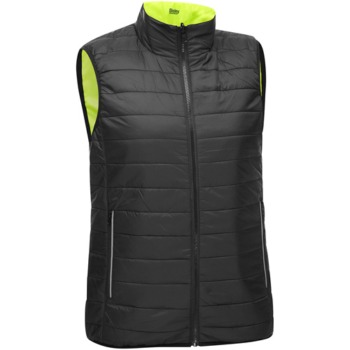Veste bouffante, enveloppante et r&eacute;versible avec X au dos Bisley pour femmes, Jaune lime haute visibilit&eacute;, Petit, Polyester Distribution Industrielle GC