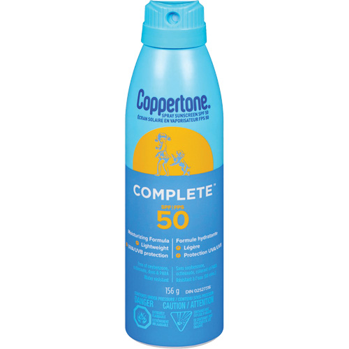Coppertone&reg; Complete Sun Protection, SPF 50, Spray Distribution Industrielle GC