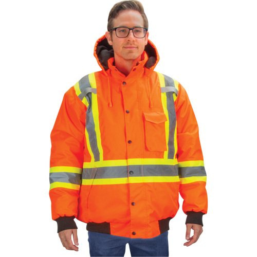 Parka d'hiver imperm&eacute;able 7-en-1, Orange haute visibilit&eacute;, 3T-Grand Distribution Industrielle GC