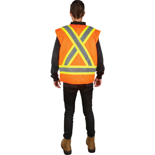 Parka d'hiver imperm&eacute;able 7-en-1, Orange haute visibilit&eacute;, 3T-Grand Distribution Industrielle GC