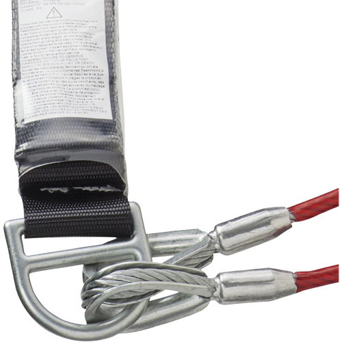 SA-55522-4 PVC-Coated Shock Absorbing Lanyard, 4', Form Hook Center, Snap Hook Leg Ends, Galvanized Steel Distribution Industrielle GC