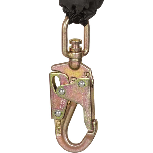 SRL-73302-10LE Self-Retracting Lifeline, 10', Galvanized Steel, Swivel Distribution Industrielle GC