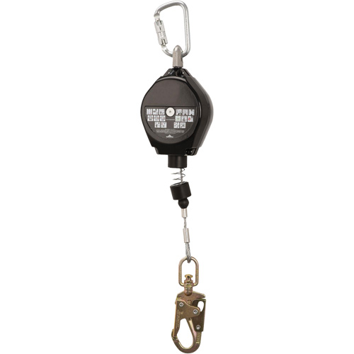 SRL-73302-20LE Cordage de s&eacute;curit&eacute; autor&eacute;tractable, 20', Acier galvanis&eacute;, Pivotant Distribution Industrielle GC