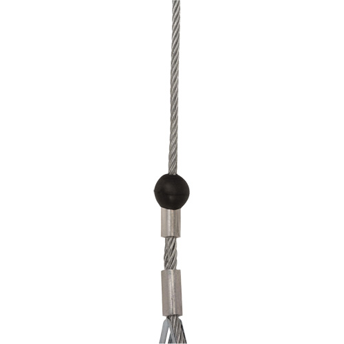 SRL-73302-40LE Cordage de s&eacute;curit&eacute; autor&eacute;tractable, 40', Acier galvanis&eacute;, Pivotant Distribution Industrielle GC