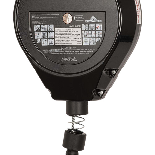SRL-73302-60LE Cordage de s&eacute;curit&eacute; autor&eacute;tractable, 60', Acier galvanis&eacute;, Pivotant Distribution Industrielle GC