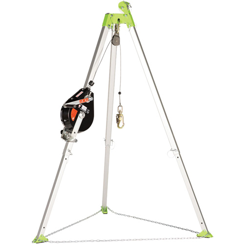SRL-73303-96 Cable Self-Retracting Lifeline with Recovery, 96', Galvanized Steel, Swivel Distribution Industrielle GC