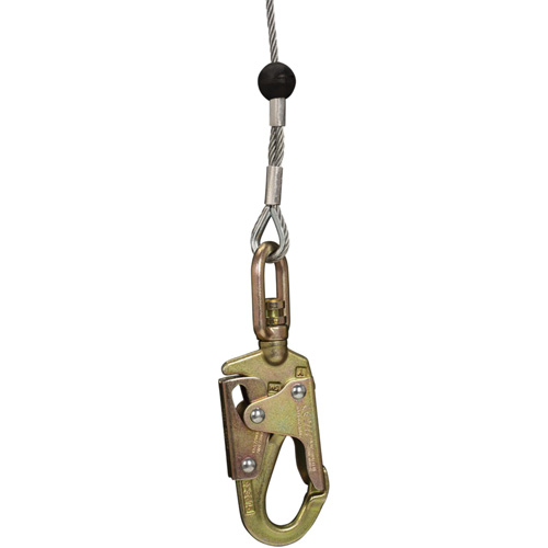 SRL-73303-96 Cable Self-Retracting Lifeline with Recovery, 96', Galvanized Steel, Swivel Distribution Industrielle GC