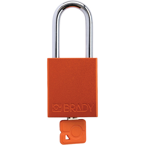 Cadenas de verrouillage de s&eacute;curit&eacute; Velocity Plus, Orange, Cl&eacute;s identiques, Aluminium, Largeur de 1-1/2" Distribution Industrielle GC
