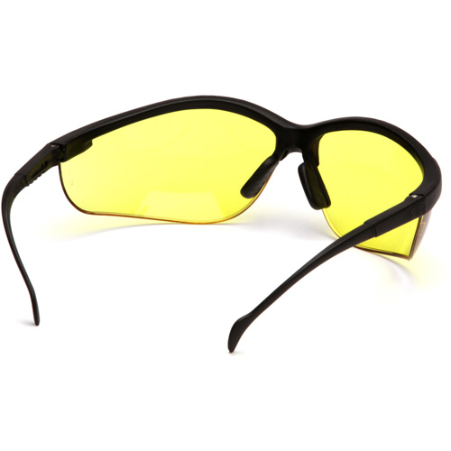 Lunettes de s&eacute;curit&eacute; &agrave; demi-monture Venture II, Lentille Ambr&eacute;e, ANSI Z87+/MCEPS GL-PD 10-12/R&eacute;pond ou surpasse la norme CSA Z94.3 Distribution Industrielle GC