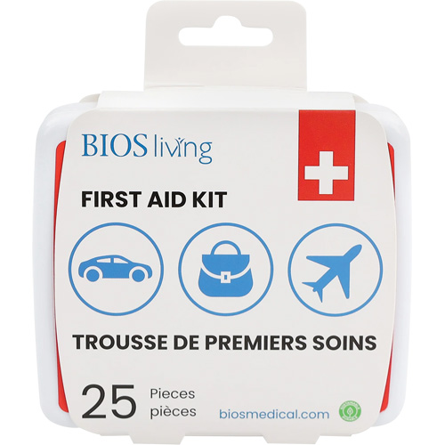 25-Piece Home & Travel First Aid Kit, Plastic B Distribution Industrielle GC