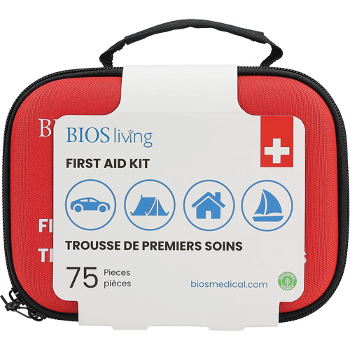 75-Piece Home & Travel First Aid Kit, Nylon Bag Distribution Industrielle GC