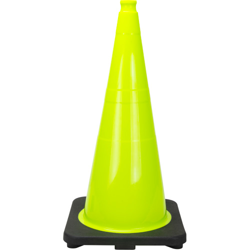 Premium Traffic Cone, 28", Lime Green Distribution Industrielle GC