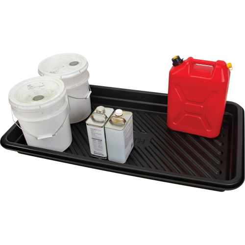 Plateau pour les d&eacute;versements, 24" lo x 48" la x 4,5" h, Cap. de d&eacute;versement 24 gal. US Distribution Industrielle GC