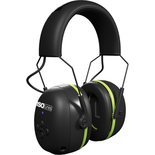 Black & Green Air Defender Bluetooth Earmuffs, Headband Style, 24 dB Distribution Industrielle GC