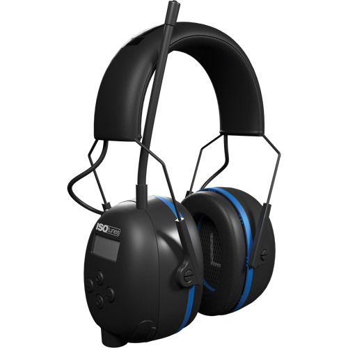 Black & Blue Air Defender AM/FM BT Earmuffs, Headband Style, 25 dB Distribution Industrielle GC