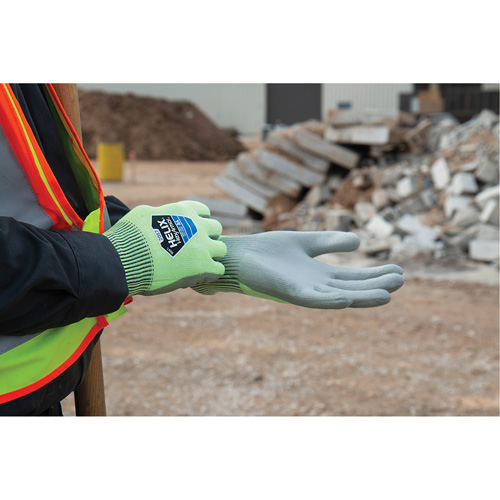 Gants r&eacute;sistant &agrave; la coupe & l'abrasion Helix 2057, Taille 6/T-petit, Calibre 13, Rev&ecirc;tement Polyur&eacute;thane, Enveloppe en PEHP, ASTM ANSI niveau A4/EN 388 niveau C Distribution Industrielle GC