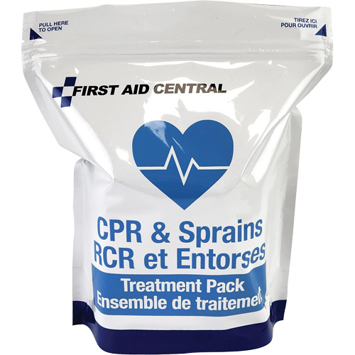 9 articles pour la RCR et le soin des entorses pour la trousse d'intervention d'urgence de premiers soins Distribution Industrielle GC