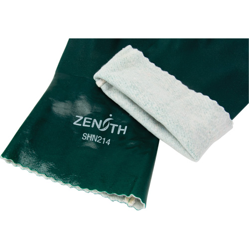 Gants verts &agrave; double enduit, 12" lo, PVC, Doublure en Jersey de coton, 70 mils Distribution Industrielle GC