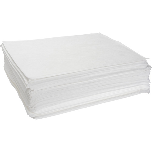 Meltblown Sorbent Pads, Oil Only, 15" x 19", 14 gal. Absorbancy Distribution Industrielle GC