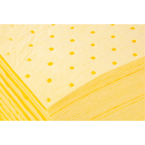 Feuilles absorbantes li&eacute;es, Mati&egrave;res dangereuses, 15" x 19", 8 gal. d'absorption Distribution Industrielle GC