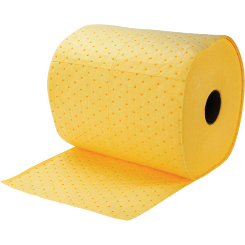 Rouleaux absorbants li&eacute;es, Lourd, 150' lo x 15" la, Absorption 10 gal. Distribution Industrielle GC