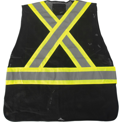 Veste d'arpenteur conforme aux normes de la CSA, Noir, Moyen, Polyester Distribution Industrielle GC