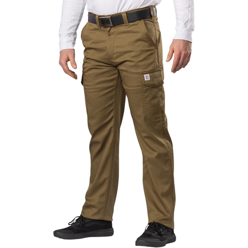 Pantalon cargo Big Flex, Poly-coton/Spandex, Vert olive militaire, Taille 46, Entrejambe 30 Distribution Industrielle GC