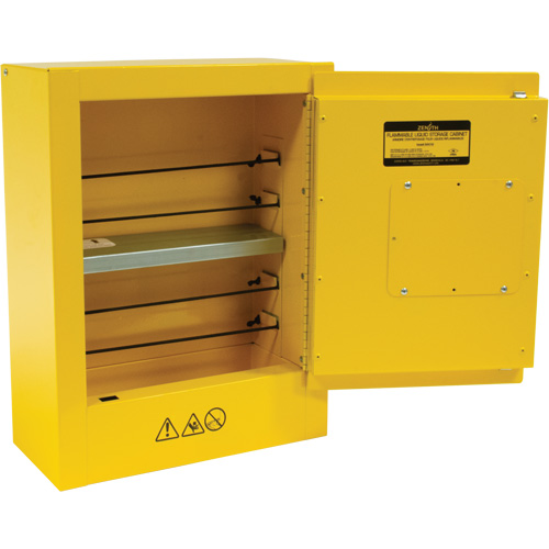 Mini Flammable Safety Cabinet, 2 Gal., 1 Door, 17" W x 22" H x 8" D Distribution Industrielle GC