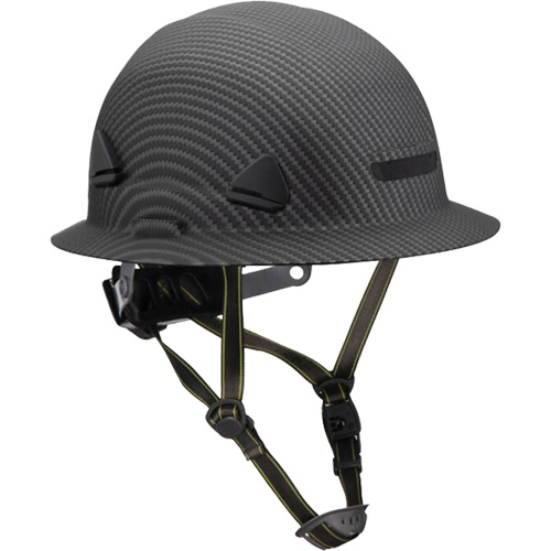 Casque Fibre Metal de style escalade avec bordure compl&egrave;te, R&eacute;pond aux normes CSA type 2, Suspension Rochet, Non ventil&eacute; Distribution Industrielle GC