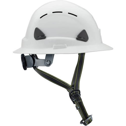 Casque Fibre Metal de style escalade avec bordure compl&egrave;te, R&eacute;pond aux normes CSA type 2, Suspension Rochet, Ventil&eacute; Distribution Industrielle GC