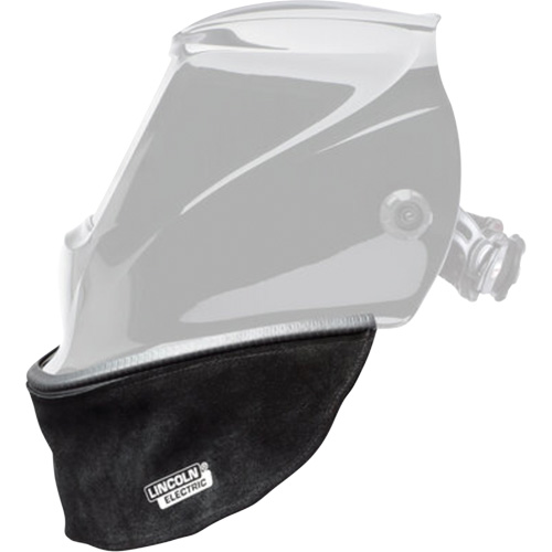 Split Leather Helmet Bib with Press Fit Seal, Black Distribution Industrielle GC