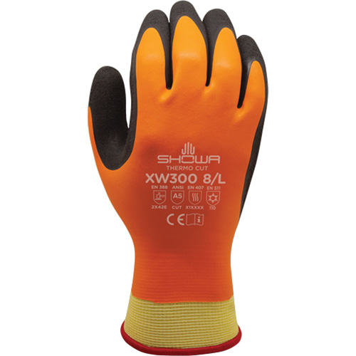 Gants r&eacute;sistants &agrave; la coupe et au froid XW300 , 7/Moyen, R&ecirc;vetement Latex de caoutchouc, Enveloppe en Kevlar Distribution Industrielle GC