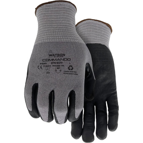 Gants r&eacute;sistant &agrave; la coupe 338 Commando, Taille Petit, Calibre 18, Rev&ecirc;tement Mousse de nitrile, Enveloppe en PEHP/Polyester/Spandex/Acier inoxydable, ASTM ANSI niveau A8/EN 388 niveau F Distribution Industrielle GC