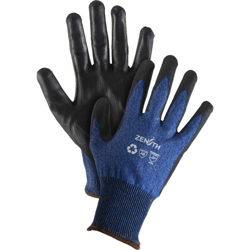 Gants &eacute;lastiques &eacute;cologiques r&eacute;sistants &agrave; la coupe, Taille 7, Calibre 18, Rev&ecirc;tement Polyur&eacute;thane, Enveloppe en Acier inoxydable/PEHP/rPET, ASTM ANSI niveau A5 Distribution Industrielle GC