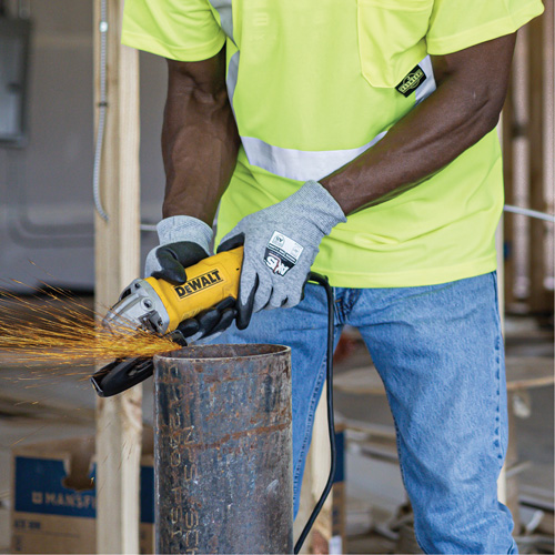 Gants de travail r&eacute;sistants &agrave; la coupe, compatibles avec &eacute;crans tactiles RWG566 AXIS, Taille 2T-Grand, Calibre 18, Rev&ecirc;tement Polyur&eacute;thane, Enveloppe en Acier inoxydable/PEHP, ASTM ANSI niveau A5/EN 388 niveau E Distribution Industrielle GC