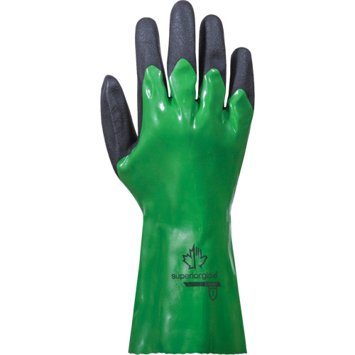 SolvStop Chemical-Resistant Gloves, Size 7, 12" L, PVC Distribution Industrielle GC