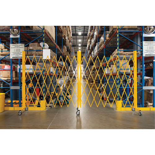 Expandable Barrier, 84" H x 20' L, Yellow Distribution Industrielle GC