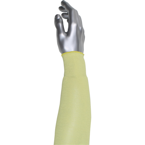 Manchette r&eacute;sistante &agrave; la coupe &agrave; pli unique Kut Gard, Aramide/ATA, 10", ASTM ANSI niveau A4, Jaune Distribution Industrielle GC
