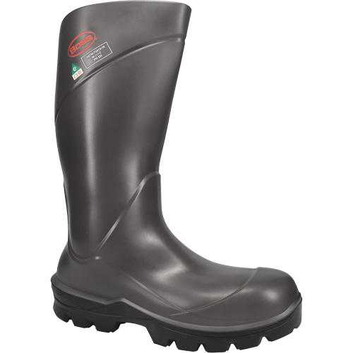 Bottes de s&eacute;curit&eacute; int&eacute;grales Boss Footwear, Polyur&eacute;thane, Embout Acier, Taille 4, Imperm&eacute;able Distribution Industrielle GC