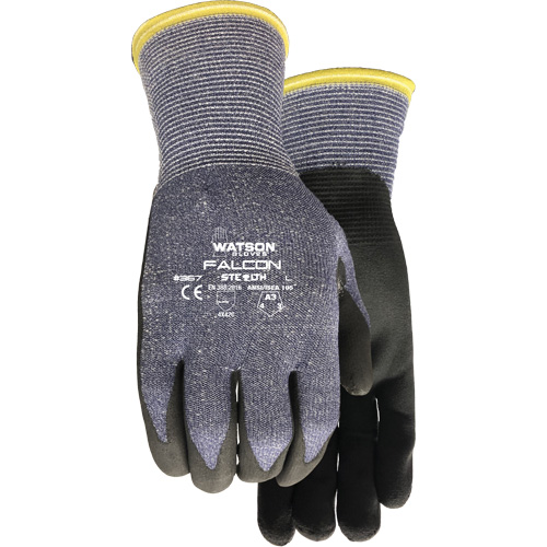 Gants r&eacute;sistant &agrave; la coupe Stealth Falcon 367, Taille Petit, Calibre 15, Rev&ecirc;tement Mousse de nitrile, Enveloppe en Fibre de verre/PEHP/Nylon/Spandex, ASTM ANSI niveau A3/EN 388 niveau C Distribution Industrielle GC