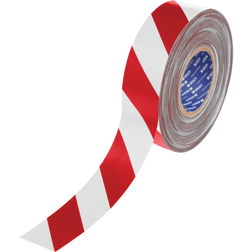ToughStripe&reg; Max Floor Marking Tape, 2" x 100', Polyester, Red and White Distribution Industrielle GC