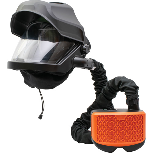 PEAKAIR MAXSHIELD avec devant rabattable & ensemble de souffleur ADF X90VX, Respirateur &agrave; masque, Pile Lithium-ion Distribution Industrielle GC