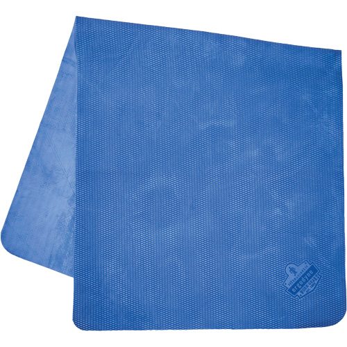 Serviette de refroidissement par &eacute;vaporation &eacute;conomique Chill-Its 6601, Bleu Distribution Industrielle GC