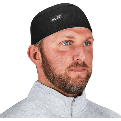 Chill-Its 6630 High-Performance Skull Cap with Terry Cloth Sweatband, Black Distribution Industrielle GC