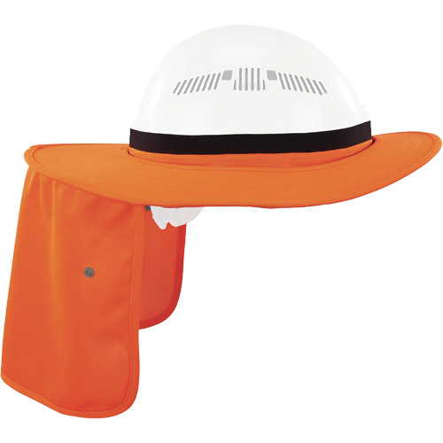 Visi&egrave;re universelle avec protection de la nuque pour casque de s&eacute;curit&eacute; Chill-Its 6661, Orange haute visibilit&eacute; Distribution Industrielle GC
