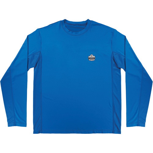 Chemise de refroidissement &agrave; manches longues avec protection solaire et UV Chill-Its 6689, Bleu, Petit Distribution Industrielle GC