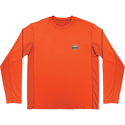 Chemise de refroidissement &agrave; manches longues avec protection solaire et UV Chill-Its 6689, Orange, Petit Distribution Industrielle GC