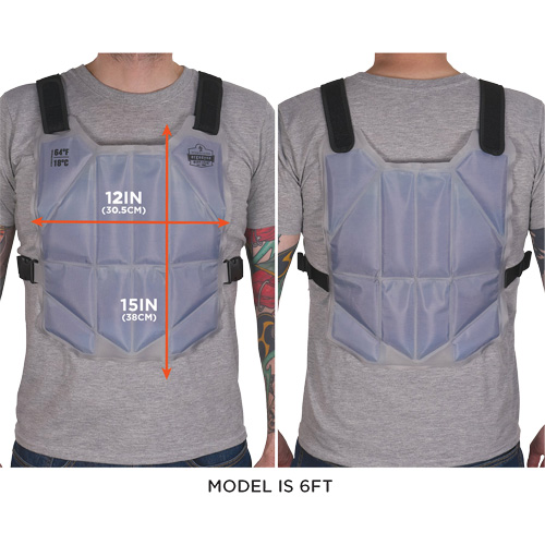 Chill-Its 6210 Phase Change Cooling Vest, One Size, Blue Distribution Industrielle GC